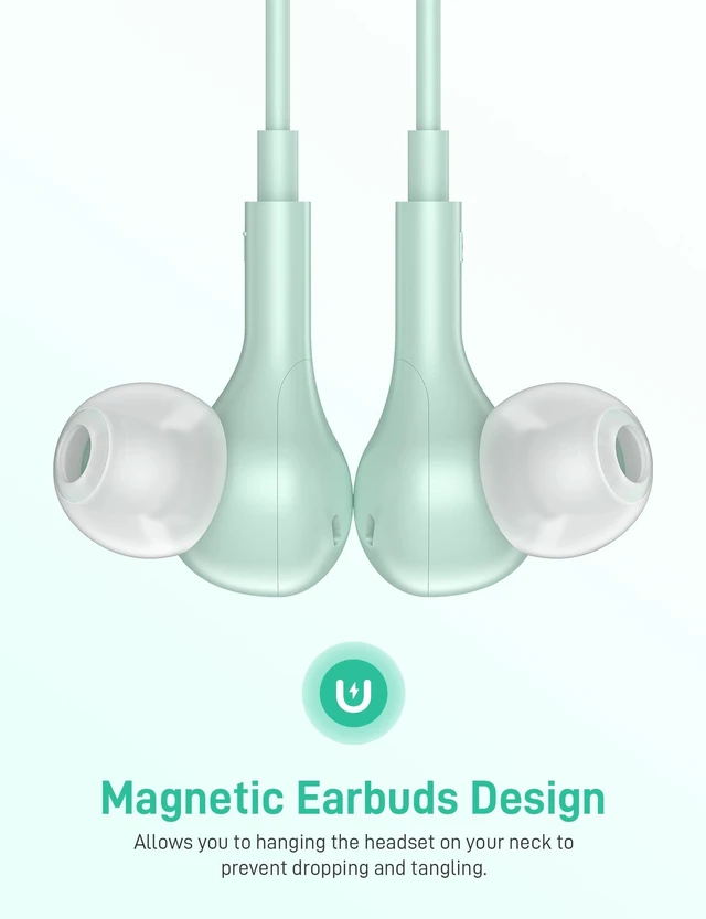 Alt view image 6 of 7 - for Apple MFi-Certified Soft Headphones for Lightning Wired Earbuds HiFi Stereo Magnetic Corded Earphones with Microphone, 3 Ear Buds Tips for Gym, Commuting for iPhone 14 Plus 13 12 11 Pro Max
