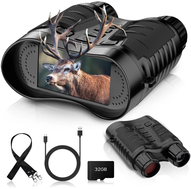 Main image of 4K Night Vision Goggles Binoculars,Tech Gifts, for Men & Teens 36MP Photos, 4K Video, 32GB Card Incl, Unique Gifts, for Dad/Husband/Teens, Birthday Present Camping & Wildlife