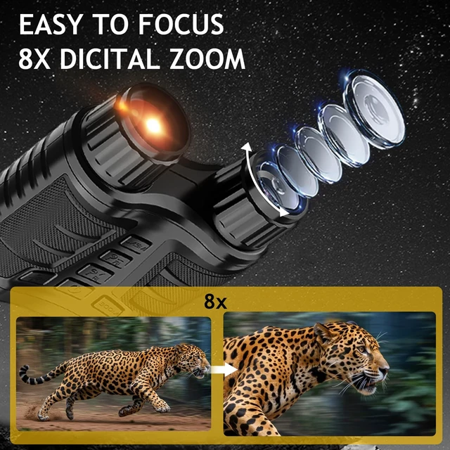 Alt view image 6 of 7 - 4K Night Vision Goggles Binoculars,Tech Gifts, for Men & Teens 36MP Photos, 4K Video, 32GB Card Incl, Unique Gifts, for Dad/Husband/Teens, Birthday Present Camping & Wildlife
