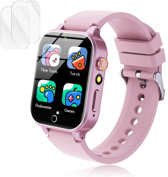 Main image of Kids Smart Watch with 26 Puzzle Games HD Touch Screen Camera Alarm Clock Cute kids game watch, birthday toy gift for girls boys aged 4-12 with camera alarm