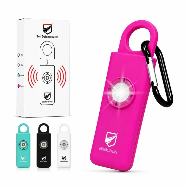 Main image of ® Siren Self-Defense Alarm - 125 dB Keychain Alarm with LED Strobe Light for Women, Children, and Elderly - Police Recommended - (Magenta, 1 Count)