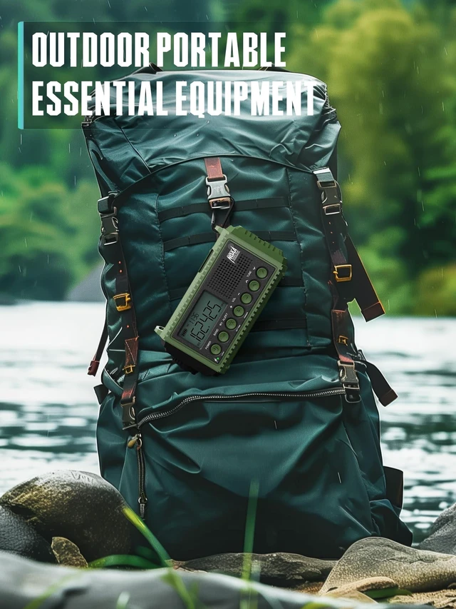 Alt view image 7 of 7 - 12000mAh Emergency Radio - AUTO NOAA Weather Alert, Solar Hand Crank AM/FM/SW/NOAA, Flashlight, Phone Charger, SOS Siren, Survival Kit for Camping, Storms, Power Outages