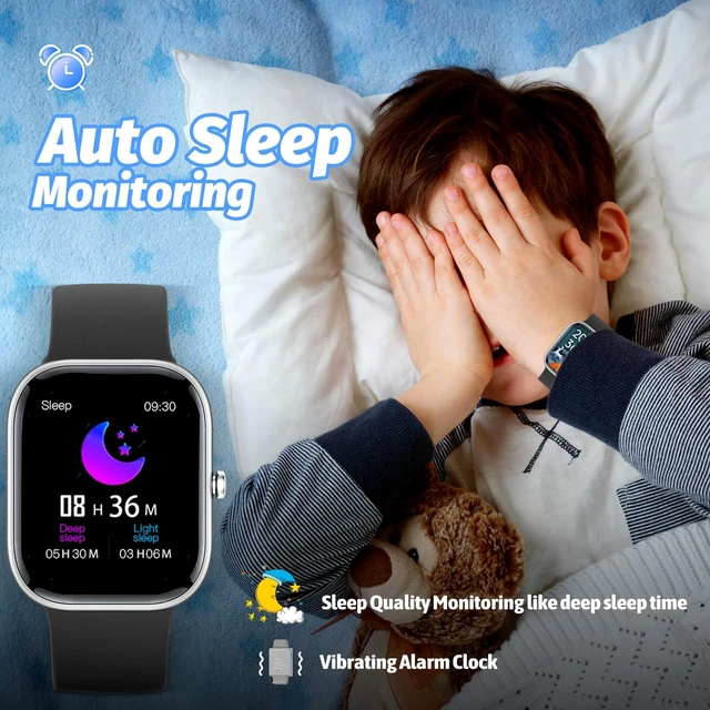 Alt view image 5 of 6 - Smart Watch for Kids Fitness Tracker No Phone/APP Needed,19 Sport Mode,1.5" DIY Dial,IP68 Waterproof,Sleep Monitor,Pedometers,Heart Rate,Great Birthday Gift for Boys Girls Teens 6-14 year Olds (Black)