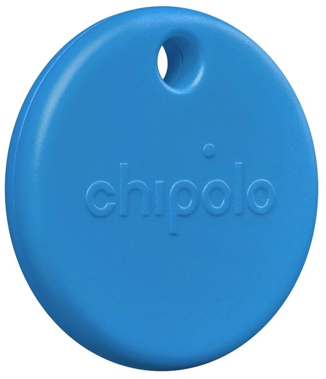 Main image of POP Tracking Tag - Colorful, Compatible, Loud Bluetooth Tracker with Call Your Phone & Out of Range Alerts, Works with Apple Find My or Find Hub on Android (Blue)