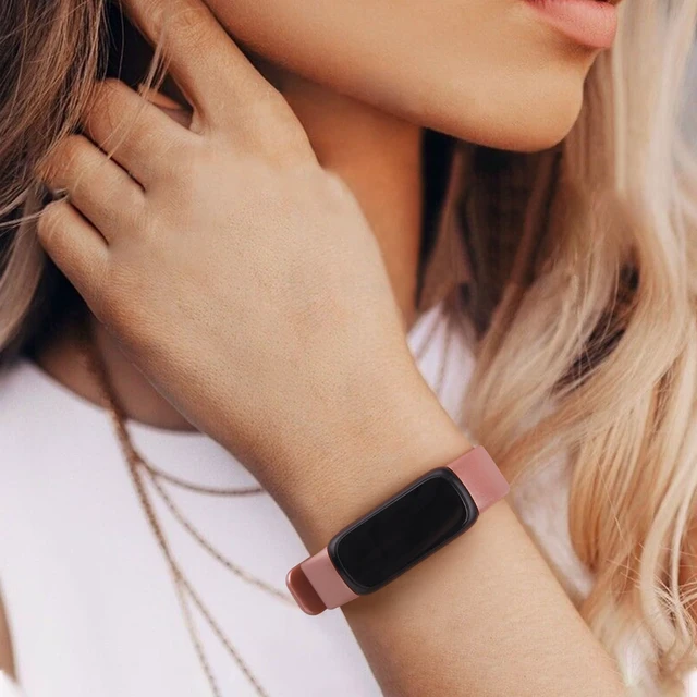 Alt view image 5 of 7 - 4 Pack Bands Compatible with Fitbit Inspire 3 Bands for Women Men, Sport Silicone Adjustable Replacement Straps for Fitbit Inspire 3 Fitness Tracke