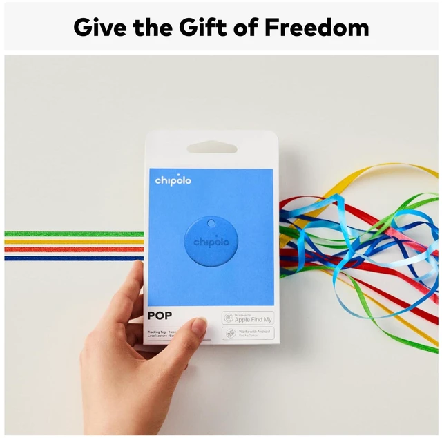 Alt view image 4 of 7 - POP Tracking Tag - Colorful, Compatible, Loud Bluetooth Tracker with Call Your Phone & Out of Range Alerts, Works with Apple Find My or Find Hub on Android (Blue)