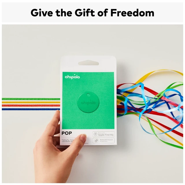 Alt view image 4 of 7 - POP Tracker Tag - Colorful, Compatible, Loud Bluetooth Tracker With Call Your Phone & Out of Range Alert, Works with Apple Find My or Find Hub on Android(Green)