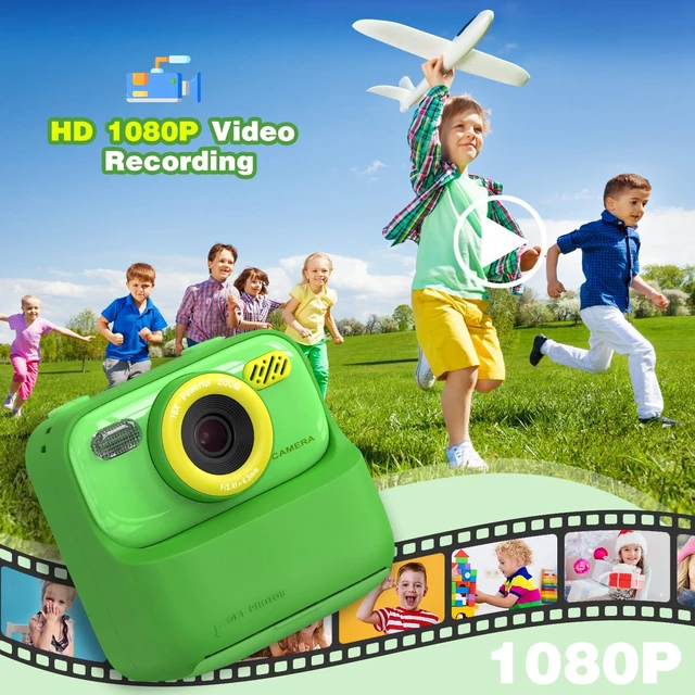 Alt view image 4 of 7 - Kids Camera Instant Print Photo, Birthday Gifts for Girls and Boys, Kids Digital Camera Toys, 1080P HD Video, 3 4 5 6 7 8 9 10 11 12 Year Old Boy Gifts/Girl Gifts