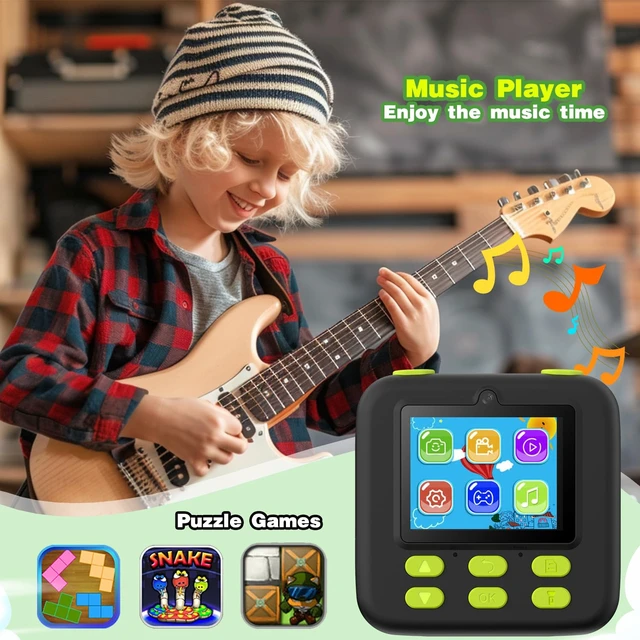 Alt view image 6 of 7 - Kids Instant Print Camera, Birthday Gifts for Boys and Girls, Kids Digital Camera Toys, 1080P HD Video, 3 4 5 6 7 8 9 10 11 12 Year Old Boy Gifts/Girl Gifts (Black)