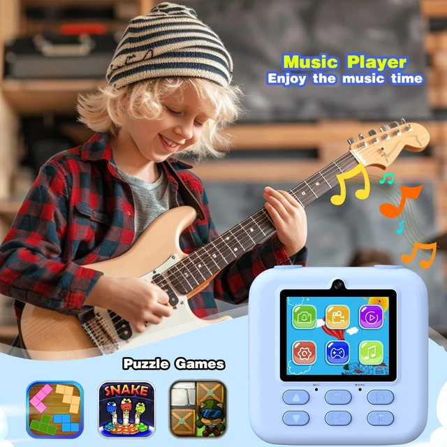 Alt view image 5 of 7 - Kids Camera Instant Print Photo, Birthday Gifts for Girls and Boys, Kids Digital Camera Toys, 1080P HD Video, 3 4 5 6 7 8 9 10 11 12 Year Old Boy Gifts/Girl Gifts