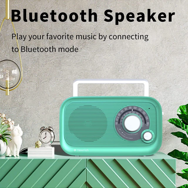 Alt view image 7 of 7 - AM FM Radio with Bluetooth AC/DC Power with 3.5mm Headphone Jack Stable signal reception,loud speaker,large tuning knob,classic design,easy to operate,practical for daily home entertainment
