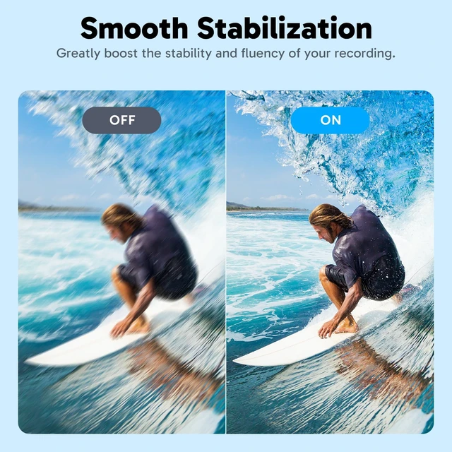 Alt view image 3 of 7 - V50X Native 4K30fps WiFi Action Camera with EIS Touch Screen 4X Zoom 131 feet Waterproof Camera Support External Mic Remote Control with Helmet Accessories (with 256GB MicroSD Card)