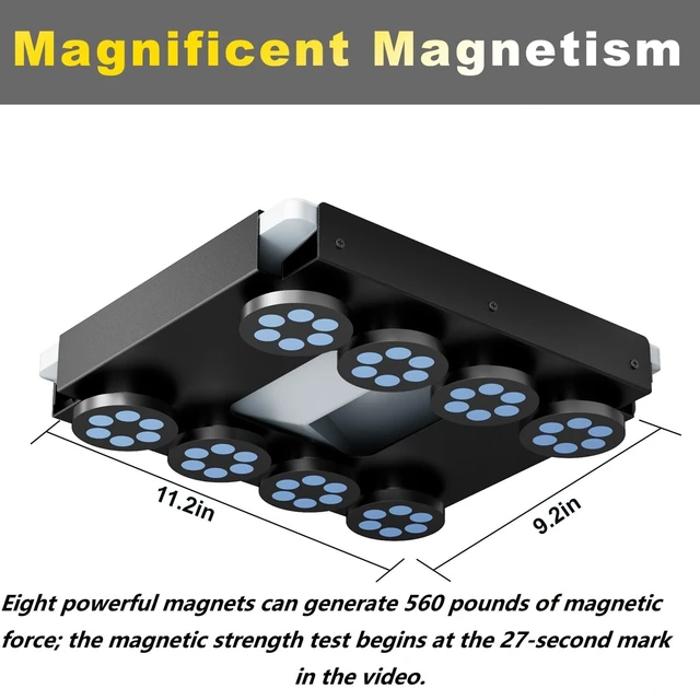Alt view image 3 of 7 - Professional for Starlink Mini Mount Magnetic Kit,Weather-Resistant Stainless Steel Bracket,560-pound Heavy-Duty Magnetic Base Featuring Quick-Release Safety System, Designed for Vehicles and Boats