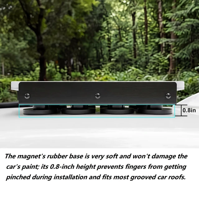 Alt view image 2 of 7 - Professional for Starlink Mini Mount Magnetic Kit,Weather-Resistant Stainless Steel Bracket,560-pound Heavy-Duty Magnetic Base Featuring Quick-Release Safety System, Designed for Vehicles and Boats