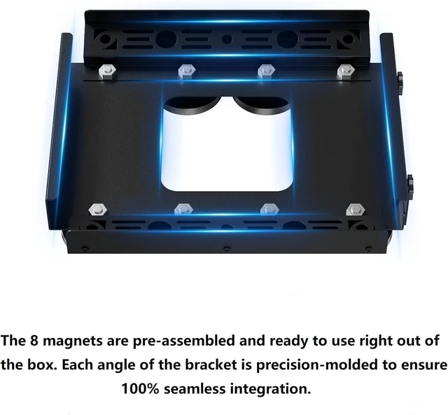 Alt view image 4 of 7 - Professional for Starlink Mini Mount Magnetic Kit,Weather-Resistant Stainless Steel Bracket,560-pound Heavy-Duty Magnetic Base Featuring Quick-Release Safety System, Designed for Vehicles and Boats