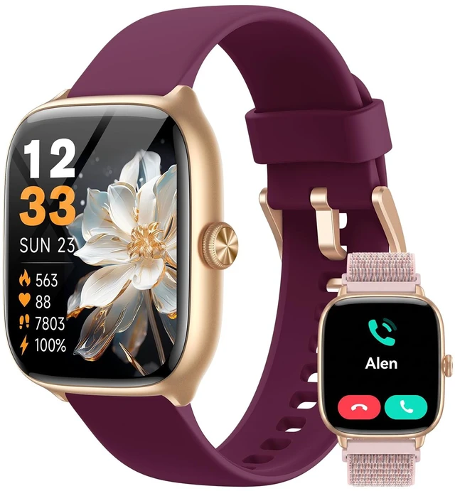 Main image of Smart Watches for Women(Answer/Call), AMOLED Fitness Watch for Women Smart Watch Compatible with Android iPhone, with 24/7 Heart Rate/Sleep Monitor, 3 ATM Waterproof, 110+ Sport Modes, AI Voice