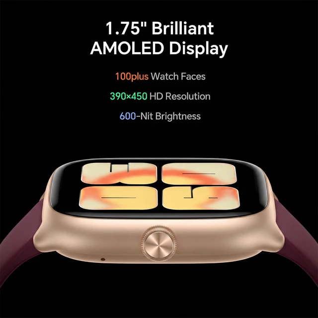 Alt view image 2 of 7 - Smart Watches for Women(Answer/Call), AMOLED Fitness Watch for Women Smart Watch Compatible with Android iPhone, with 24/7 Heart Rate/Sleep Monitor, 3 ATM Waterproof, 110+ Sport Modes, AI Voice