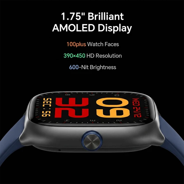 Alt view image 2 of 7 - Smart Watches for Men and Women(Answer/Call), AMOLED Fitness Tracker Watch Smart Watch for Android and iPhone, with Answer/Make Call, 24/7 Heart Rate/Sleep Monitor, 3 ATM Waterproof, 110+ Sport Modes