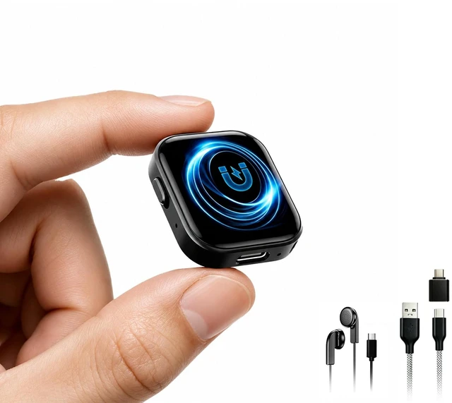 Main image of 128GB(14800H) Magnetic Voice Recorder, Voice Activated & AI Noise Reduction 100H Battery Portable Audio Recorder, MP3/WAV Dual-Format HD Recording Device, Type-C OTG Playback for Lecture,Meeting