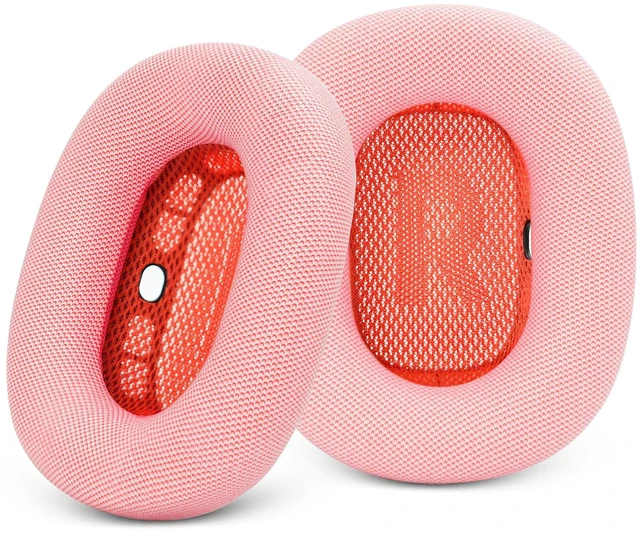Main image of Upgraded Ear Cushions Replacement Earpads for AirPods Max 1 & 2 Headphones, Protein Leather Ear Pads Ear Covers Cups with Memory Foam and Magnet for AirPods Max 1 & 2 (Pink)