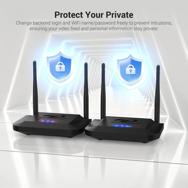 Alt view image 6 of 7 - Wireless HDMI Transmitter and Receiver 4K Decoding 1080P 60HZ, 656 FT HDMI Loop-Out, IR Extend, Dual Cooling Systems, 8 Channels, 1 TX to 3 RXS, Streaming from STB,PC,CCTV to TV,Projector,Monitor