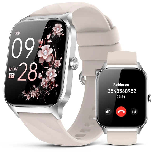 Main image of Smart Watch for Women Men,(Answer/Make Call) 1.83'' HD Fitness Activity Tracker Smartwatch for Android iPhone iOS Compatible,IP68 Waterproof Step Counter with Sleep Monitor (Modern, Starlight, 1.83)