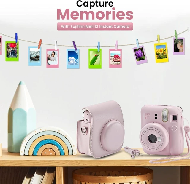 Alt view image 2 of 7 - Instant Mini 12 Camera + Accessory Bundle & Compatible Custom Case + Fuji Instant (20 Shots) Designer Mini Photo Album (60 Pockets) (Blossom Pink)