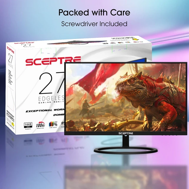 Alt view image 2 of 7 - IPS 27 Inch 2K 2560 x 1440p QHD 75Hz DisplayPort HDMI 99% sRGB Build-in Speakers Machine Black (E275W-QPT)