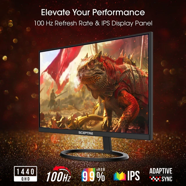 Alt view image 4 of 7 - IPS 27 Inch 2K 2560 x 1440p QHD 75Hz DisplayPort HDMI 99% sRGB Build-in Speakers Machine Black (E275W-QPT)