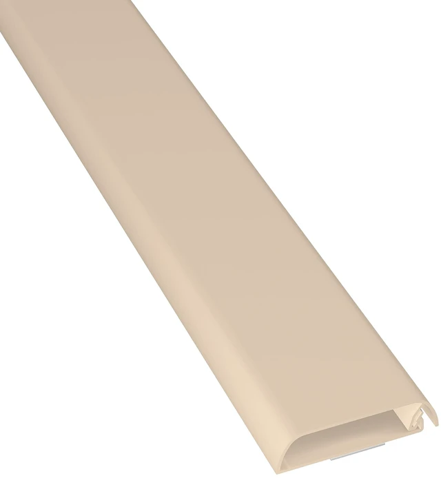 Main image of TV Wall Mount Cord Hider, Hide Mounted TV Cables, Wire Covers, Self Adhesive Cover for Cords, Paintable, Low Profile, Seamless Cable Raceway - 2.36in W x 0.59in H x 39in L - Beige