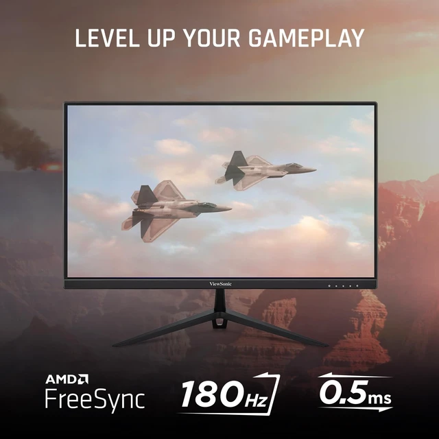Alt view image 2 of 7 - VX2428A 24 Inch 1080p IPS Gaming Monitor, 180Hz, 0.5ms FreeSync, HDR10, Fast IPS, HDMI, DisplayPort, Eye Care, PS5, Xbox, PC, Anti Glare, Fast Action, Low Input Lag, Streaming Play