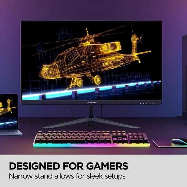 Alt view image 4 of 7 - VX2428A 24 Inch 1080p IPS Gaming Monitor, 180Hz, 0.5ms FreeSync, HDR10, Fast IPS, HDMI, DisplayPort, Eye Care, PS5, Xbox, PC, Anti Glare, Fast Action, Low Input Lag, Streaming Play