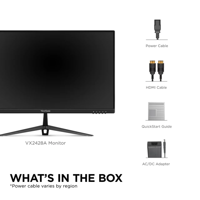 Alt view image 7 of 7 - VX2428A 24 Inch 1080p IPS Gaming Monitor, 180Hz, 0.5ms FreeSync, HDR10, Fast IPS, HDMI, DisplayPort, Eye Care, PS5, Xbox, PC, Anti Glare, Fast Action, Low Input Lag, Streaming Play