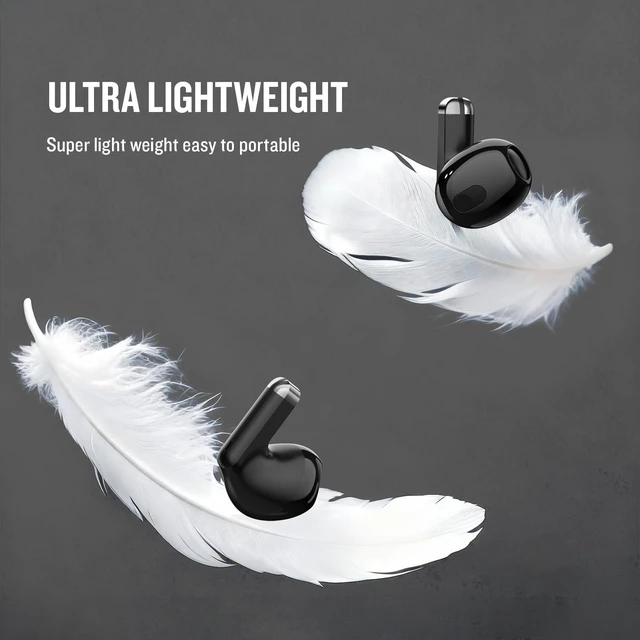 Alt view image 7 of 7 - X25 Wireless Earbuds, Semi-in-Ear Bluetooth 5.3 Headphones Super Bass Sound, Built-in Microphone, Hands-Free Call, 50H Standby Time, Auto Pairing, Compatible with iPhone & Android