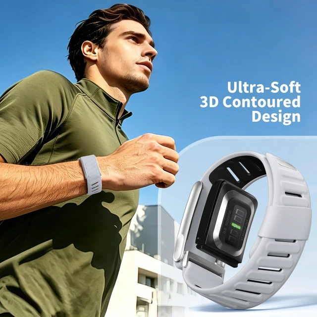 Alt view image 3 of 7 - 3-Pack Silicone Sport Band for Whoop 5.0/MGOne/Peak/Life Men Women Skin-Friendly Silicone Strap,Lightweight and Breathable for All-Day Comfort.Quick-Release Tabs,Fits Whoop 5.0/MG.Not for 4.0
