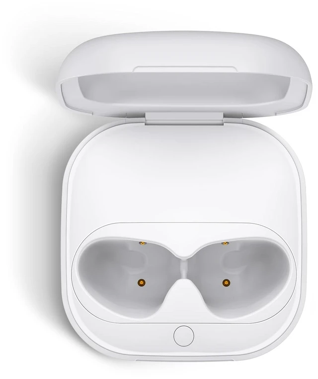 Main image of Wireless Charging Case Compatible for Beats Fit Pro, Portable Charger Case Replacement with Bluetooth Pairing Sync Button, 700mAh Built-in Battery (Not Included Earbuds) (White)