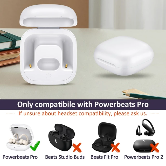 Alt view image 7 of 7 - Replacement Charging Case Compatible for Powerbeats Pro, Charger Case with Bluetooth Pairing Sync Button, 700 mAh Built-in Battery, Capable of Charging 3 Times