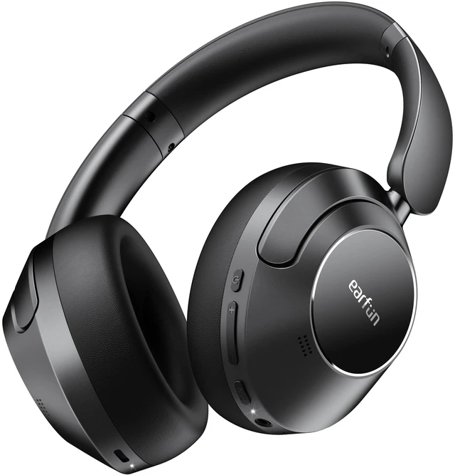 Main image of Wave Pro Active Noise Canceling Headphones, Wireless Over Ear Bluetooth Headphones, LDAC Hi-Res Sound, 5 Mics AI Clear Call, 80H Playtime, Multipoint Connection, Comfort Fit, Custom EQ via App