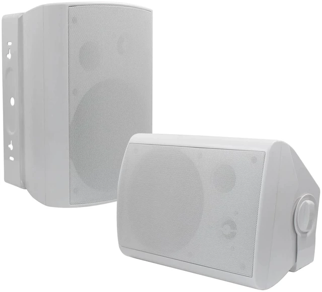Main image of 6.5 Inch 400W Indoor Outdoor Speakers Wired Waterproof Passive with Powerful Bass,Wall Mount Speakers for Patio Garage Covered Deck,All-Weather Durability(Pair,White)
