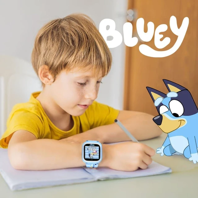 Alt view image 3 of 7 - Bluey Kids Smartwatch with Camera, Games, Pedometer and Audio Recorder for Creative Play and Learning, 1.5" Touchscreen, Blue, Fits 5.5"-8.0" Wrists, for Boys and Girls Ages 3+
