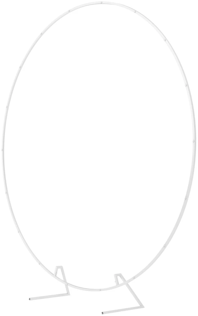 Alt view image 2 of 7 - Round Backdrop Stand 7.2FT White Metal Circle Balloon Arch Frame Metal Circle Backdrop Stand Gold Round Arch for Wedding Birthday Party Bridal Baby Shower Anniversary Event Ceremony