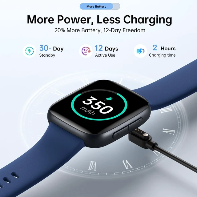 Alt view image 6 of 7 - Smart Watches for Men Women, 1.85" HD AMOLED Smart Watchfor iPhone & Android, 12-Day Battery, 3ATM Waterproof,Bluetooth Calls/Messages, Health Monitor, 120+ Sports ModesFitness Watch, 2 Bands