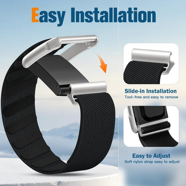 Alt view image 5 of 7 - 3 Pack Nylon Sport Band for Whoop 5.0/MG Bands, One, Peak and Life Soft Breathable Quick-Dry Adjustable Replacement Strap for Whoop Band 5.0 and MG Fitness Tracker Men Women, NOT for Whoop 4.0
