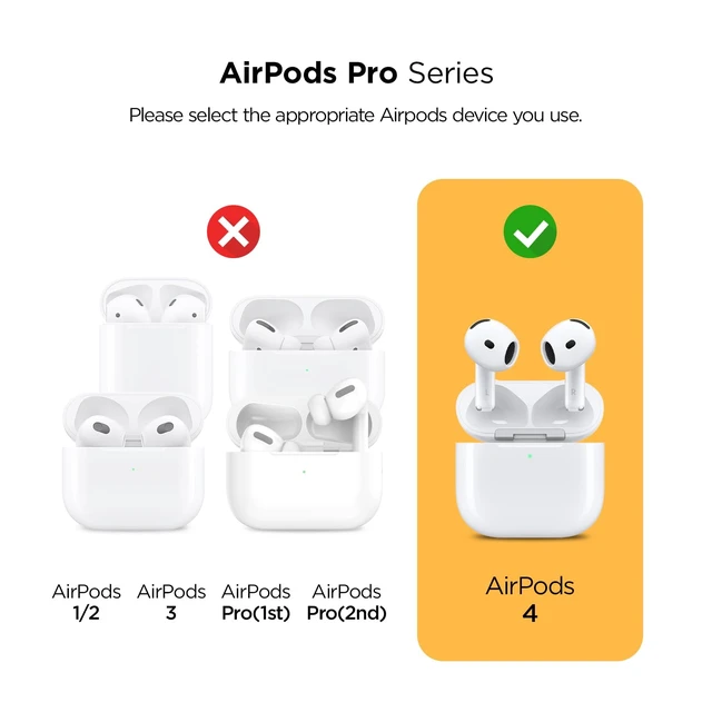 Alt view image 7 of 7 - Modern Lock for AirPods 5/4 Case - Peach & Coral Secure Lock Design Rugged Protection AirPods 5/4 Case