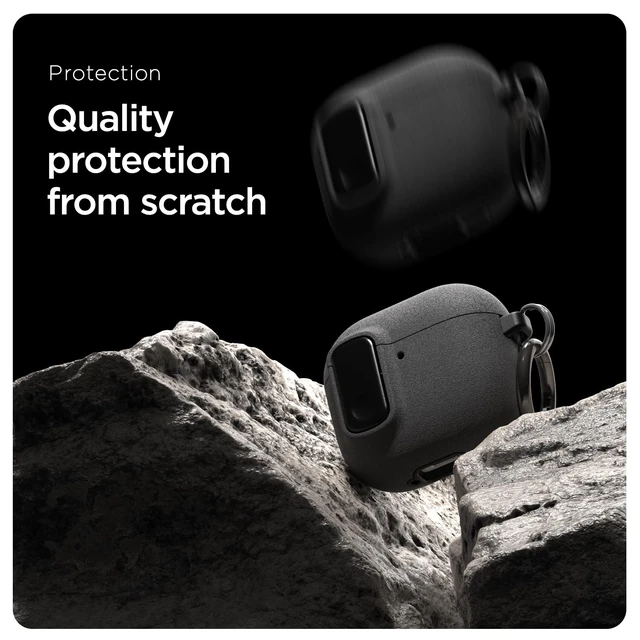Alt view image 5 of 7 - Modern Lock for AirPods 5/4 Case - Peach & Coral Secure Lock Design Rugged Protection AirPods 5/4 Case