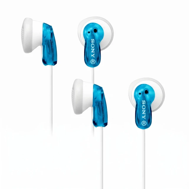Main image of MDRE9LP/BLU Earbud Headphones, Blue (Pack of 2)
