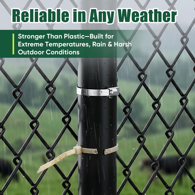 Alt view image 6 of 7 - Metal Zip Tie Gun with 100 PCS 11.8inch Stainless Steel Zip Ties Cable Ties Heavy Duty Zip Tie Tool for Fastening and Cutting, Chain Link Fence Parts for Fence Exhaust Pipe Outdoor