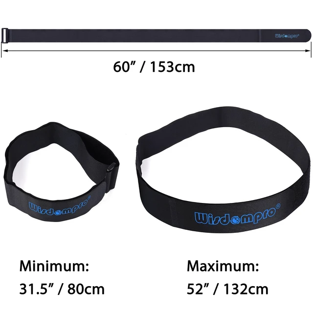 Alt view image 6 of 7 - Extra Large 4 Pack 2 x 60" Hook & Loop Tie Down Straps Heavy Duty Durable Nylon, Reusable, Long, Wide, Black, Functional, Adjustable Fastening Cinch Strap Cable Cord for Home, Office, Outdoor