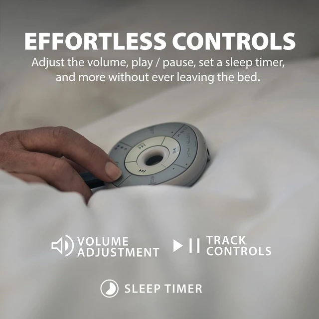 Alt view image 5 of 7 - Slumber - Bluetooth Pillow Speaker with White Noise Private sleep audio with built-in white noise, Bluetooth and AUX support