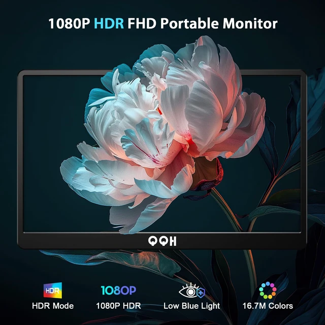Alt view image 2 of 7 - Portable Monitor, 15.6" Portable Travel Monitor for Laptop 1080P FHD IPS Second Screen, USB C HDMI External Gaming Monitor Display for Computer Phone PC PS4 PS5 Xbox Switch (Z1-9)